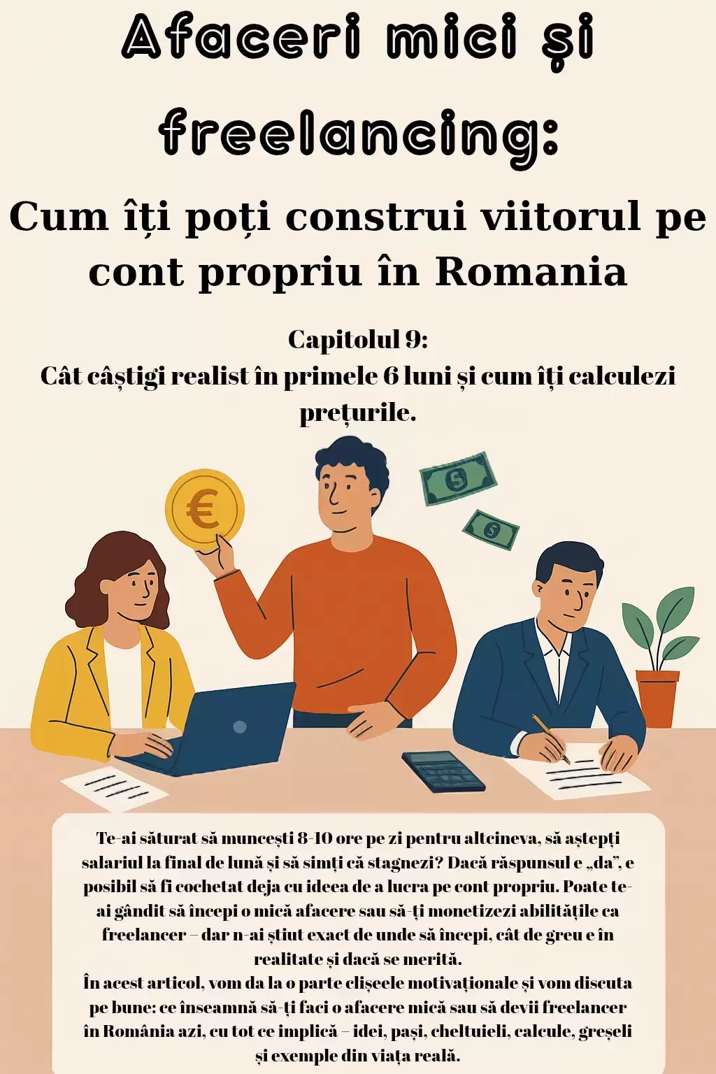 Afaceri mici și freelancing: Cum îți poți construi viitorul pe cont propriu în România