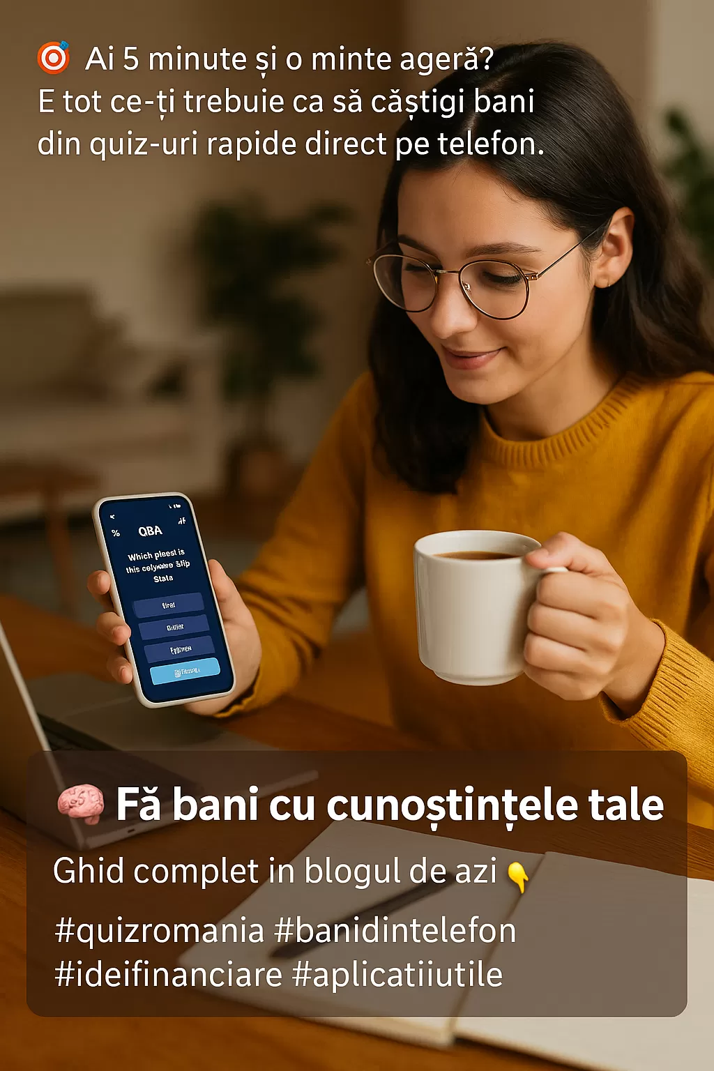 Fă bani din cunoștințele tale: Aplicații de quiz și trivia care chiar plătesc