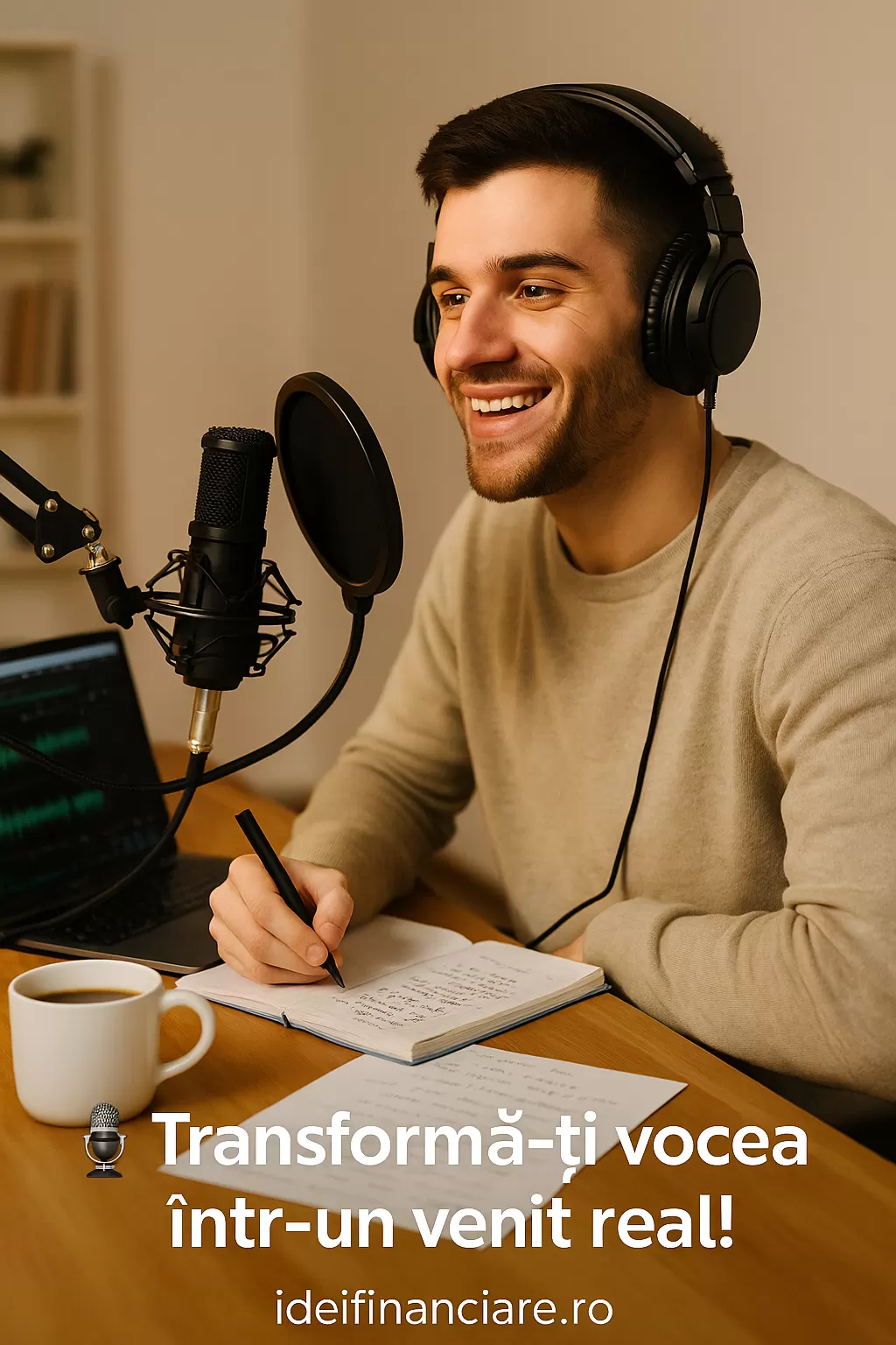 Cum să începi să faci bani cu telefonul tău: Creează podcasturi motivaționale și audiobook-uri